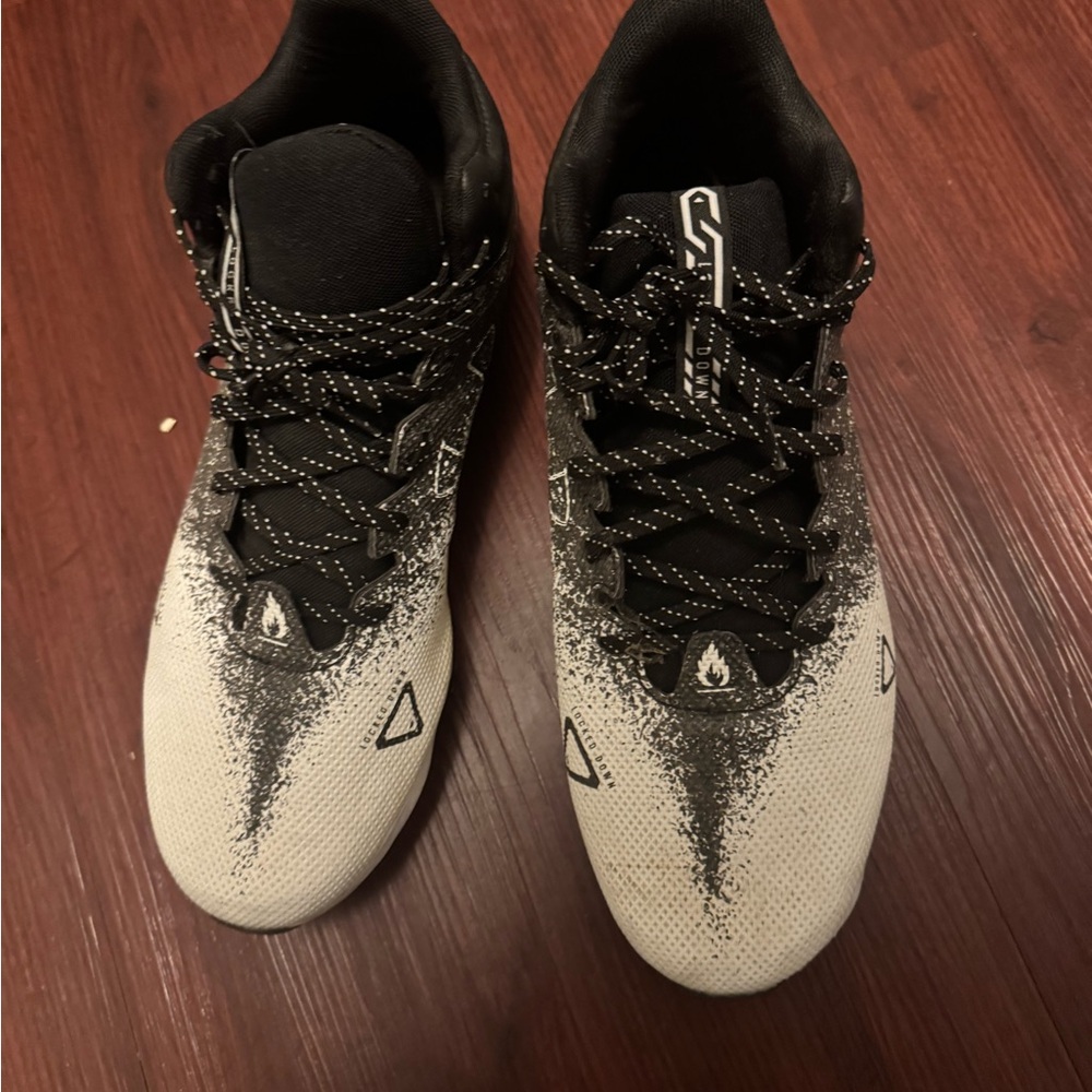 Under Armour Black and White football cleats